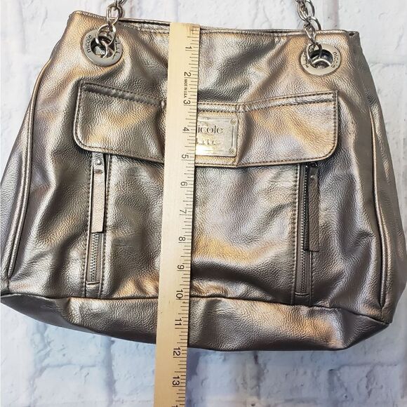 NICOLE MILLER Metallic Shoulder Bag - Picture 9 of 14